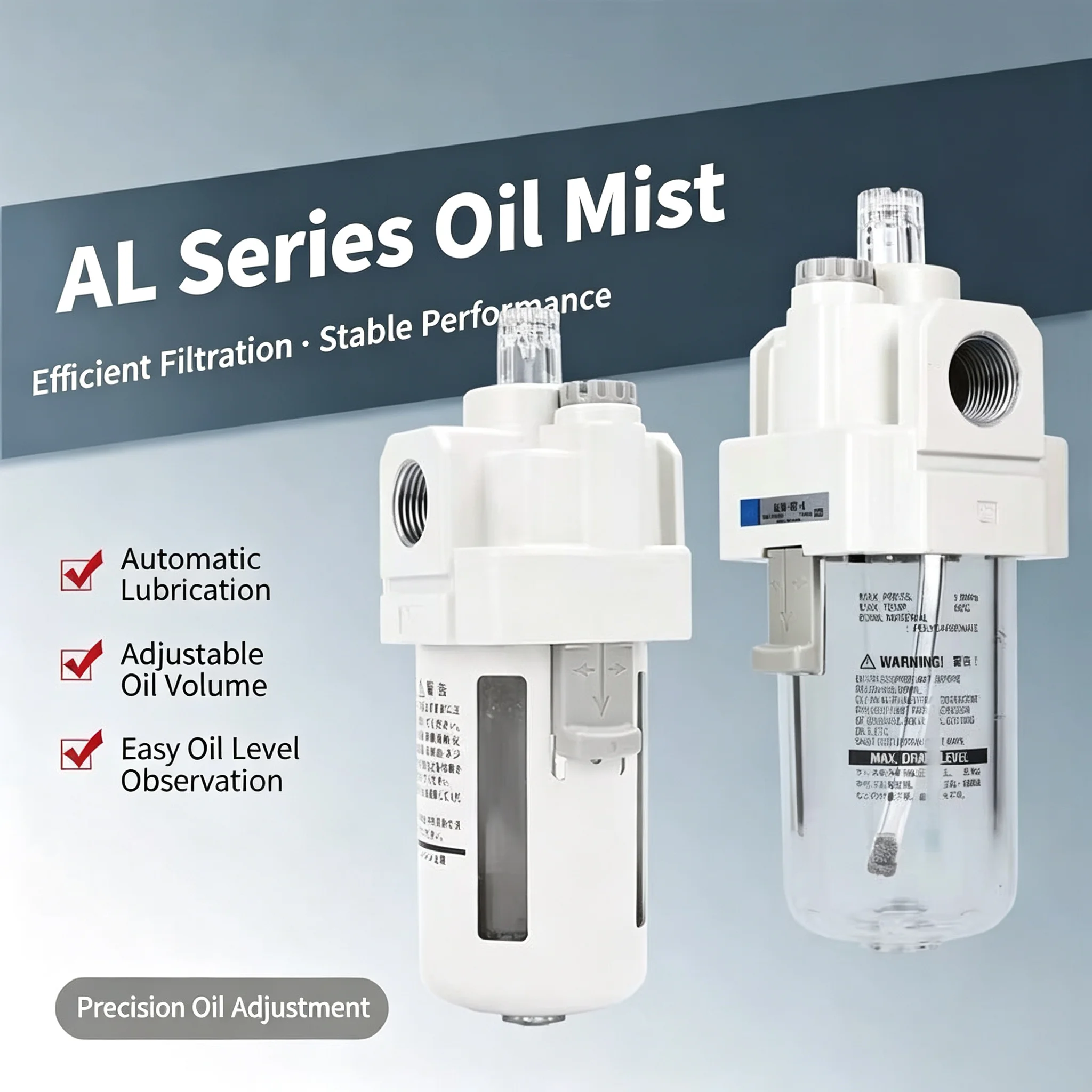 Source Treatment AL Oil Mist Device AL20 30 40-M5 02 03 04 10-A/C-A Efficient Cylinder Lubrication Device Brand Air