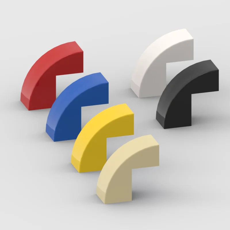*Slope 1 x 2 x 1.7 Curved* 1713 20 pcs DIY enlighten block brick part No. 5907  Compatible With Other Assembles Particles