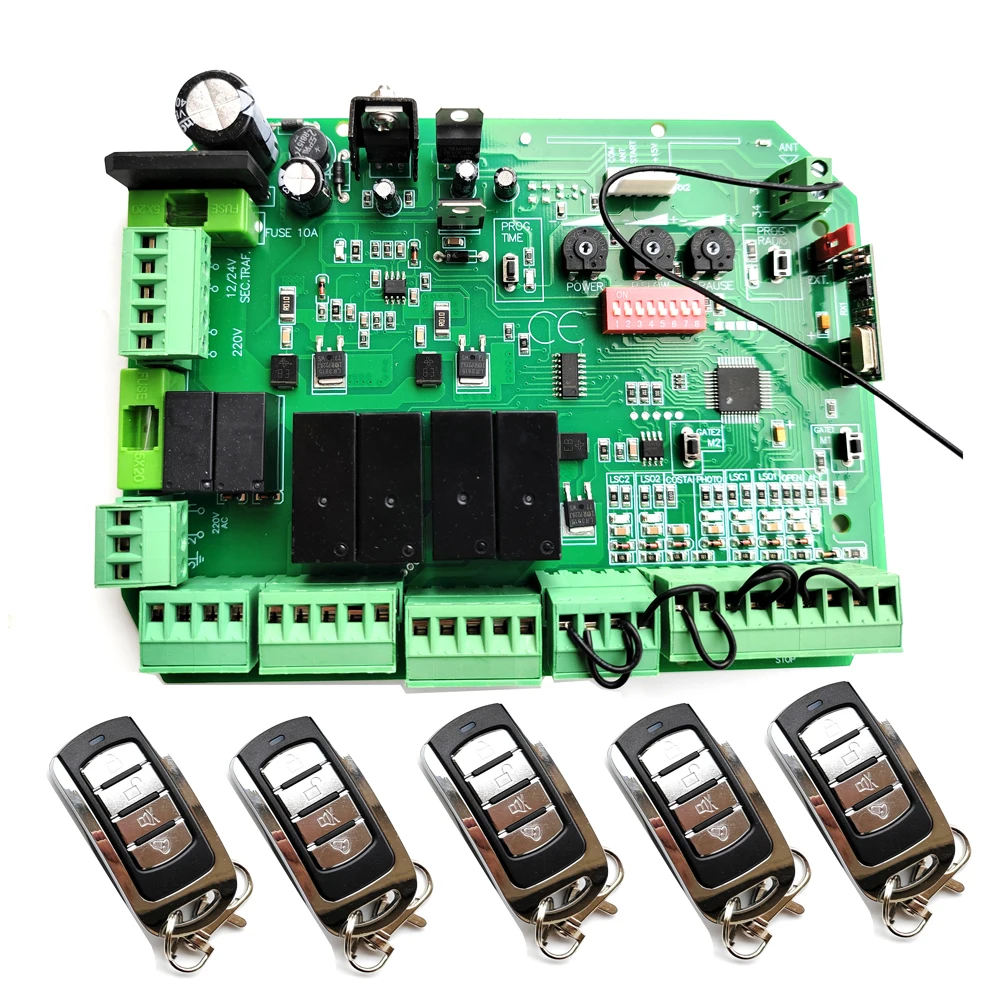 Swing Gate Opener motor Controller circuit card mother board for 24VDC motor use only