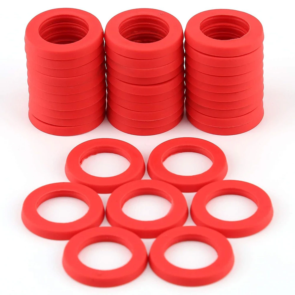 Garden Hose Silicone Washers - 50 Piece Replacement Set for Maintaining Water Integrity at Standard 3/4 Inch Connection Points