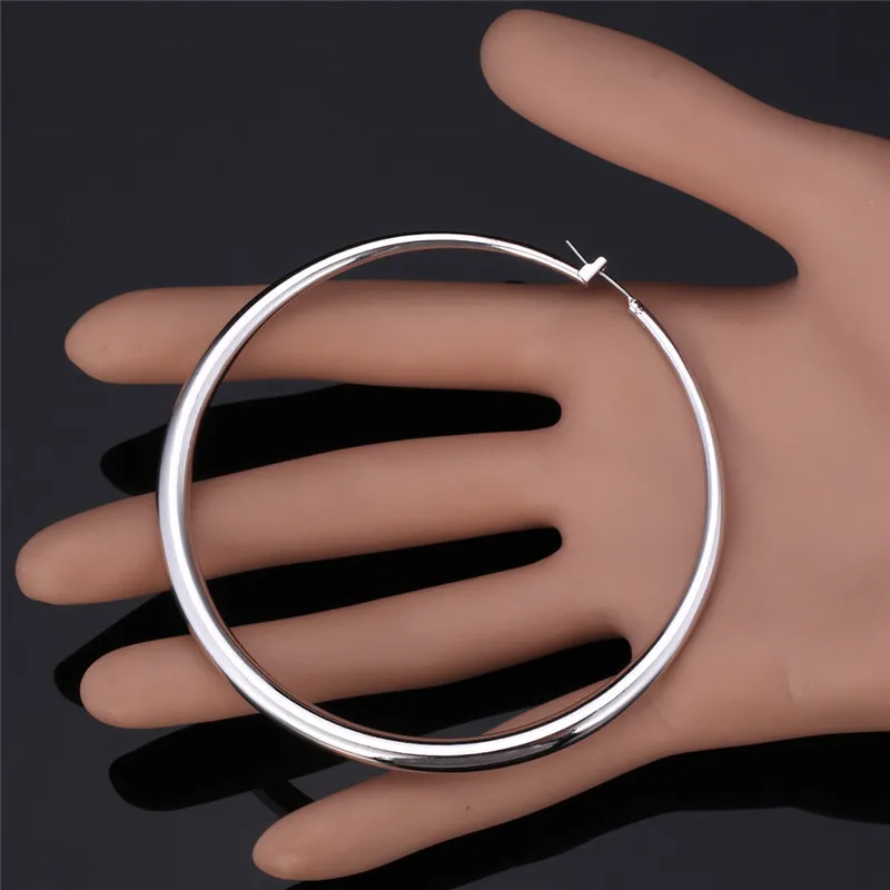 ChainsPro Big Hoop Earrings For Women Gift Gold/Silver Color Wholesale Big Earrings Fashion Jewelry E132