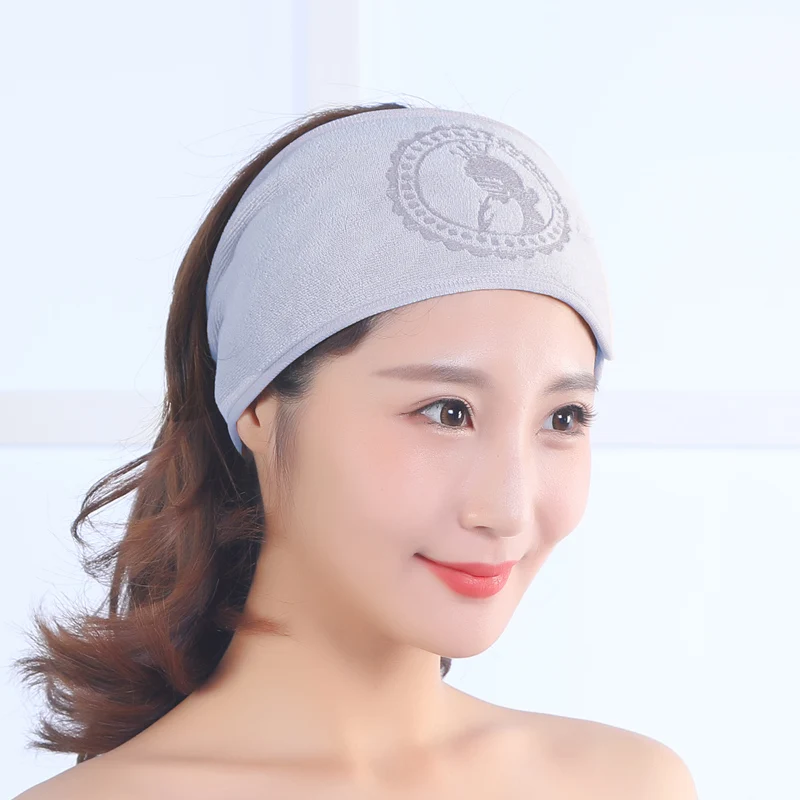 Beauty salon headband Velcro hair band face wash mask headband anti-skid belt paste towel custom logo