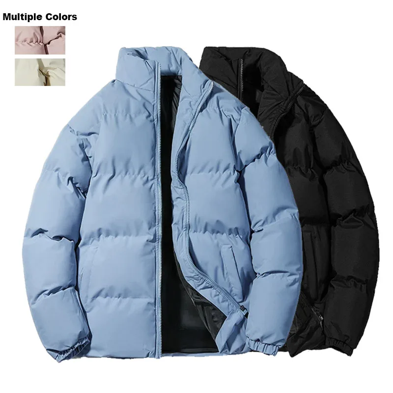

Cotton Padded Coat Men's Puffy Jacket Warm Stylish Stand Collar Fashion Multiple Colors Winter Outdoor Casual Trendy Parka