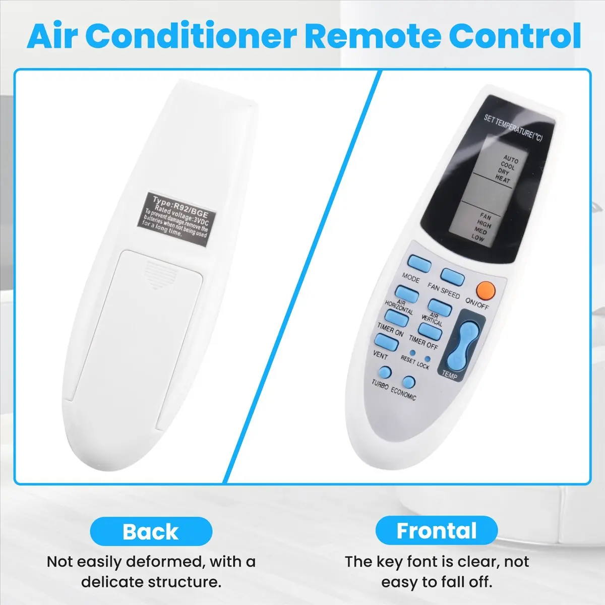 (ABDH) Remote Control for Air Conditioner YORK R91 / BGCE R91 / BGE R92 / BGCE R92 /BGE
