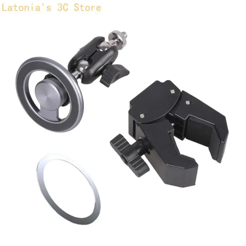 Verstellbarer magnetischer Telefonständer für Lenker-Fitnessgeräte und Kinderwagen X3UB – Detail 2