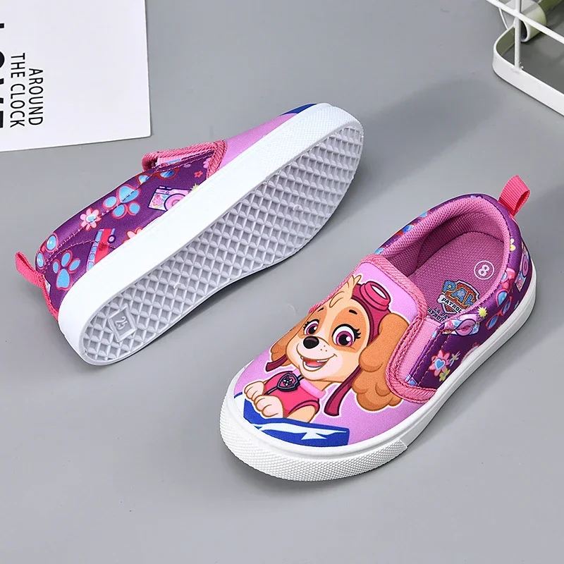 Paw Patrols dziecięce buty sportowe figurki Anime Chase Marshall Everest Skye rozrywka płótno moda antypoślizgowe buty dziecięce do tenisa