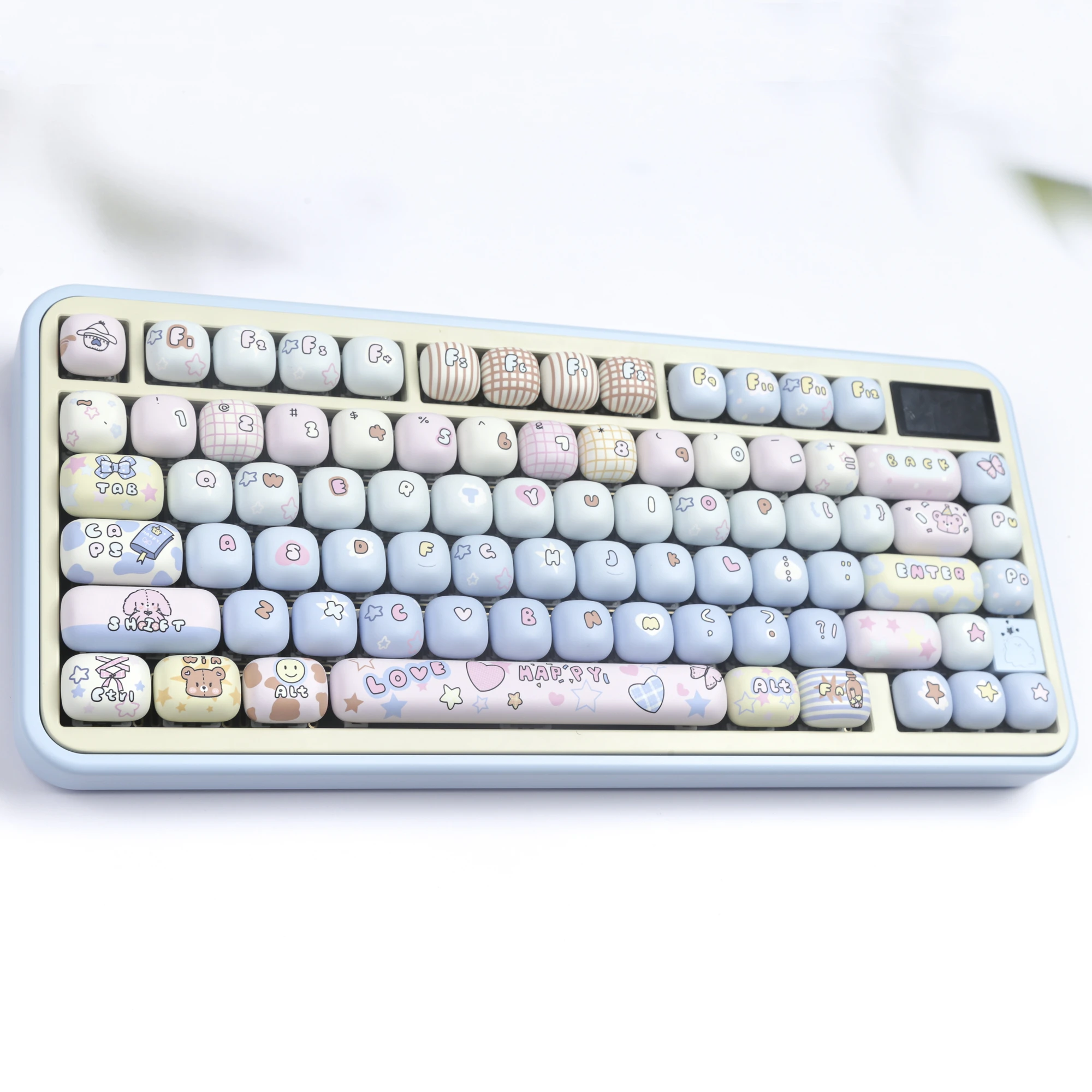MOG Keycaps PBT 5-Thermal Sublimation Toys 136 Keys For Mechanical Keyboard Mx Switch Girls Gifts AKK O