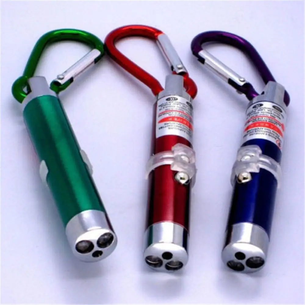 Aluminum Alloy Multi-functional 3-in-1 Led Mini Flashlight Ultraviolet Money Detector Lamp Keychain Outdoor Emergency Tools