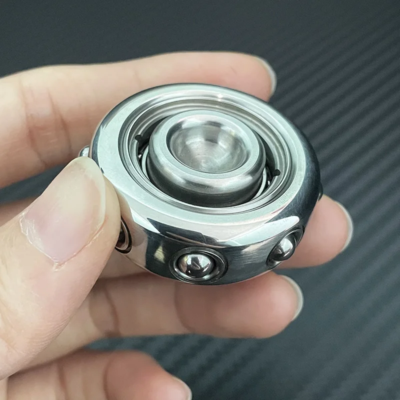 

Кольцо-спиннер SAM из нержавеющей стали, EDC, антистрессовая игрушка, вращающаяся на пальцах, для снятия стресса, волшебная, для взрослых