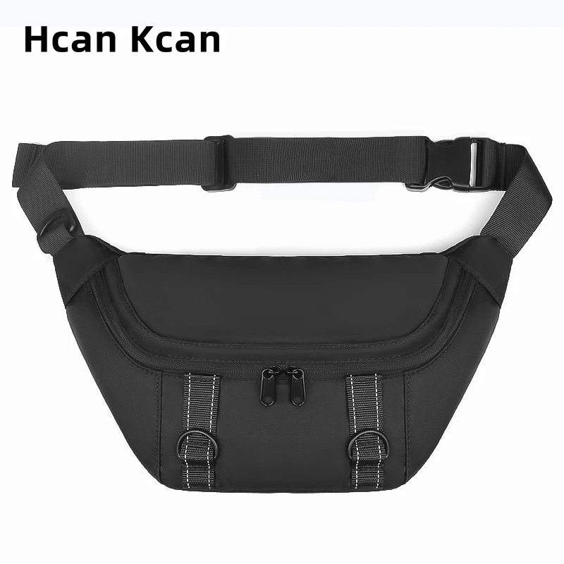 

HcanKcan Essential Men's Waist Pack For Short Distance Travel Fashion Man Belt Pouch Multifunctional Casual Male Crossbody Bag