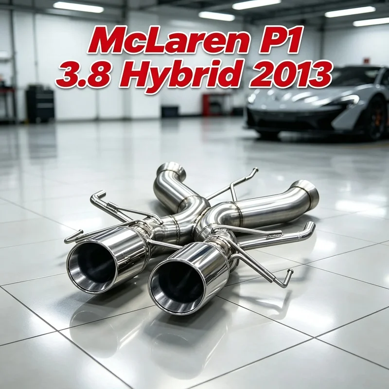 SS304 Catback Exhaust for McLaren P1 M838TQ 3.8T V8 Hybrid 2013-2015 High Flow Performance Race Muffler Upgrade