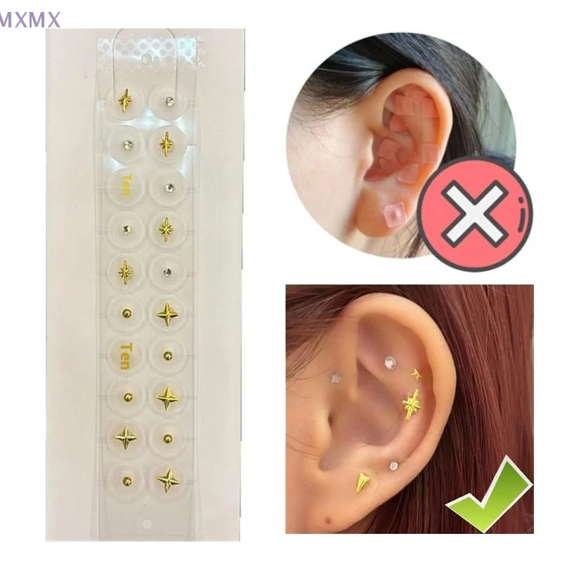 

{MX} 20 Patches Fashion Star Shape Ear Point Acupuncture Stickers Ear Auricular Pressure Patch Massage Stickers