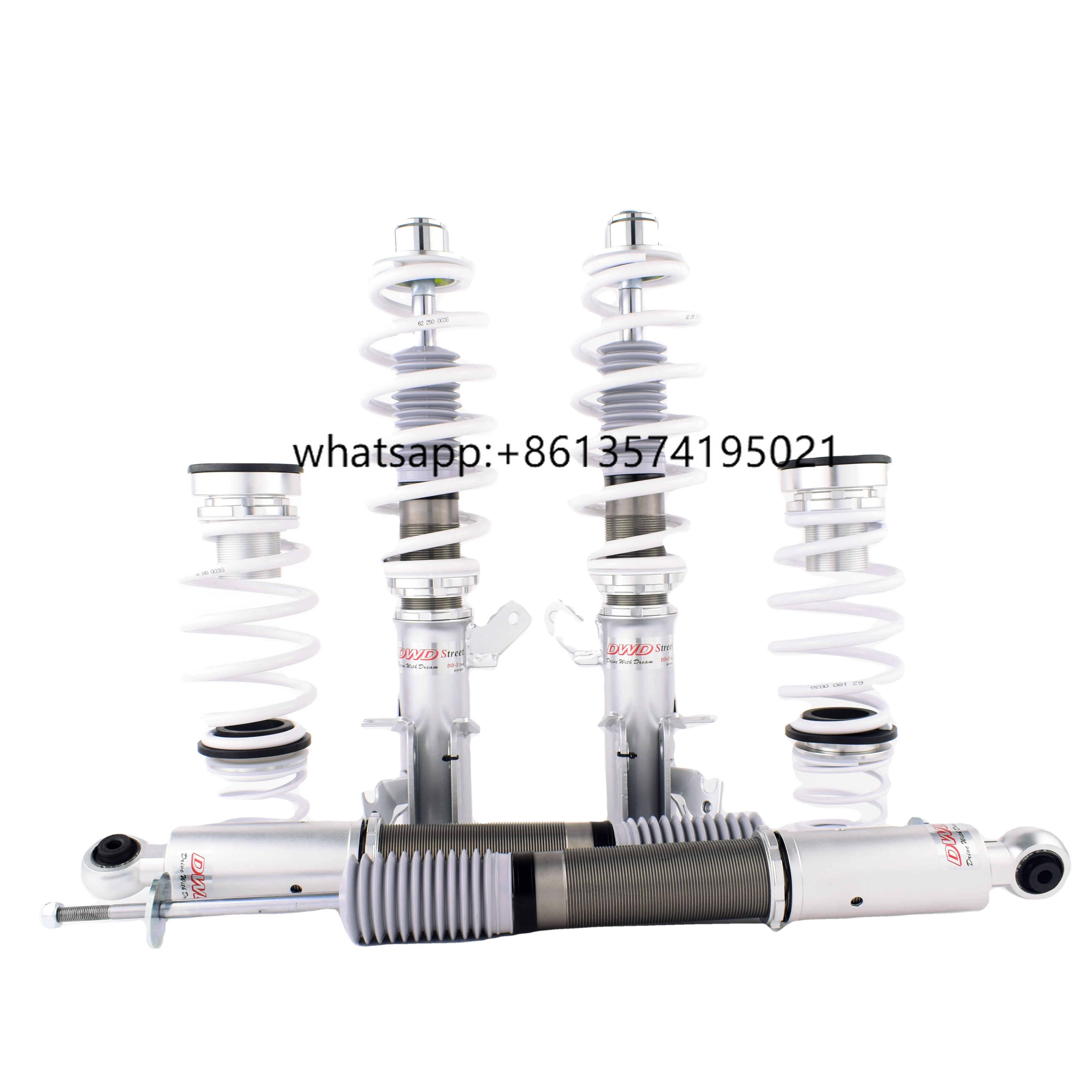 

32 Steps Adjustable Twin-tube Coilover with Helper Spring Comfortable Shock Absorber for Honda Fit 3rd Gen GK3/GK5 13-20 DWD