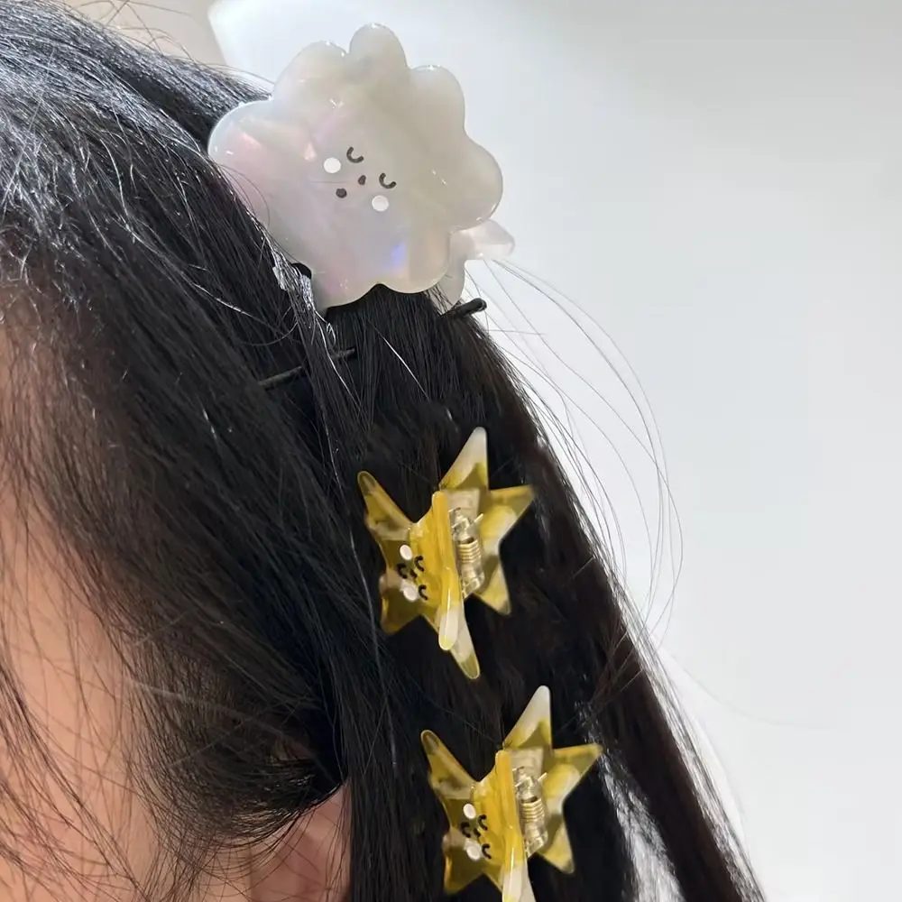 

Knot Bread Mini Shark Clip Girls Hairpins Fashion Headdress Women Hairgrips Cloud Korean Hair Clips Star Acetate Hair Claw