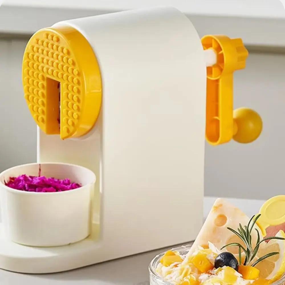 

New Hand Crank Manual Ice Shaver Stainless Steel Easy To Use Ice Cream Maker Simple Ice Maker Crusher Household