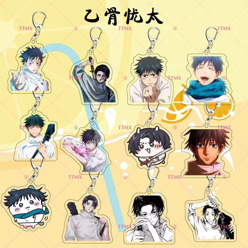 "يوتا إيجوتشي"، سلسلة مفاتيح مصنوعة من الأكريليك Jujutsu Kaisen نفس النمط قلادة حقيبة إبداعية مخصصة للأصدقاء