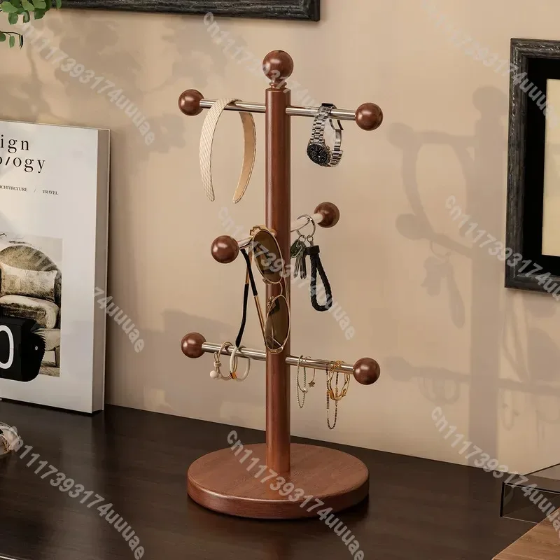 Vertical Desktop Storage Rack for Entrance Countertop Key Holder Cosmetic Organizer Jewelry Stand Dining Table Cup