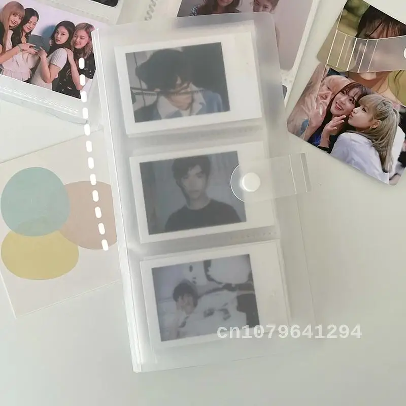 

Transparent Photocard Album Binder Photocard Book Holder Instax Name Card Album Manicure Stickers Collect Book