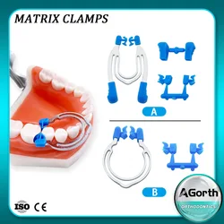 Dental Matrix Sectional Contoured Matrices Clamps Wedges Metal Spring Clip Rings Dentist Tools Dental Lab Instrument