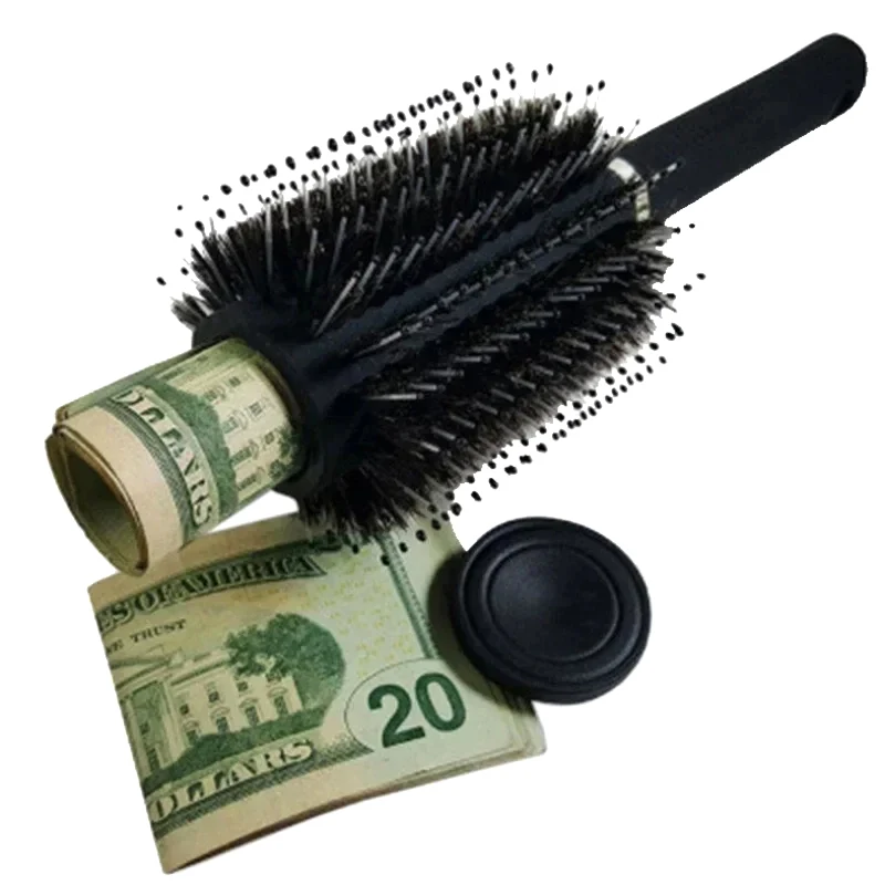 Hair Brush Comb Diversion Stash Safe Hidden Compartment Money Jewelry Secret Box Brush Perfect For Travel Home