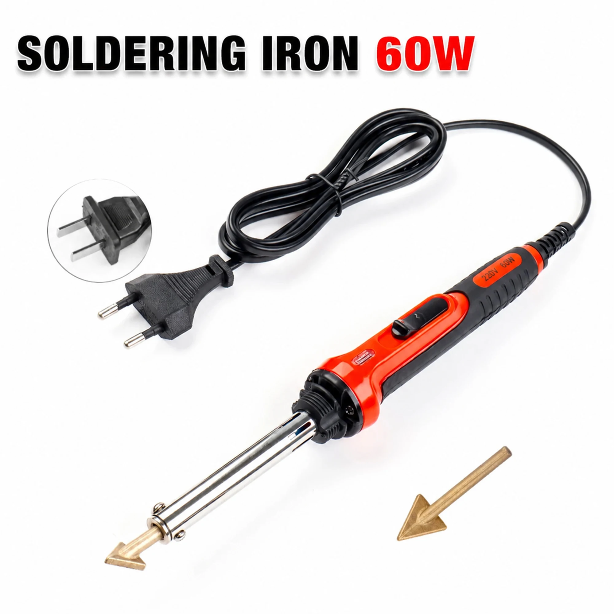 Pro Plastic Repair Soldering Iron 220V/110V for Car Bumper & Damaged Plastic Temperature Adjustable Include PP/PE/ABS/PVC Solder