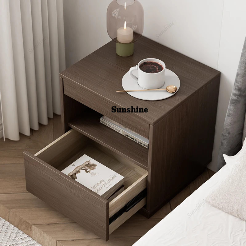 dark grid requires NEC magnetic card unlocking bedside table drawers Storage locker side table money safe bedroom Furniture