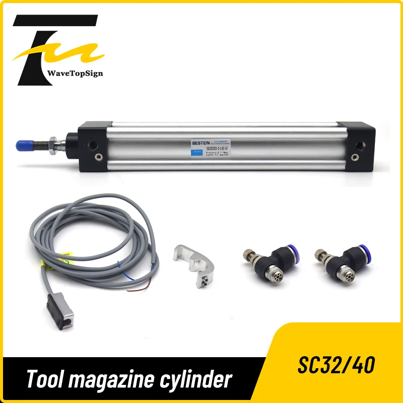 Large-thrust small pneumatic cylinder SC32 SC40 For the cylinder of the tool magazine of the woodworking engraving machine