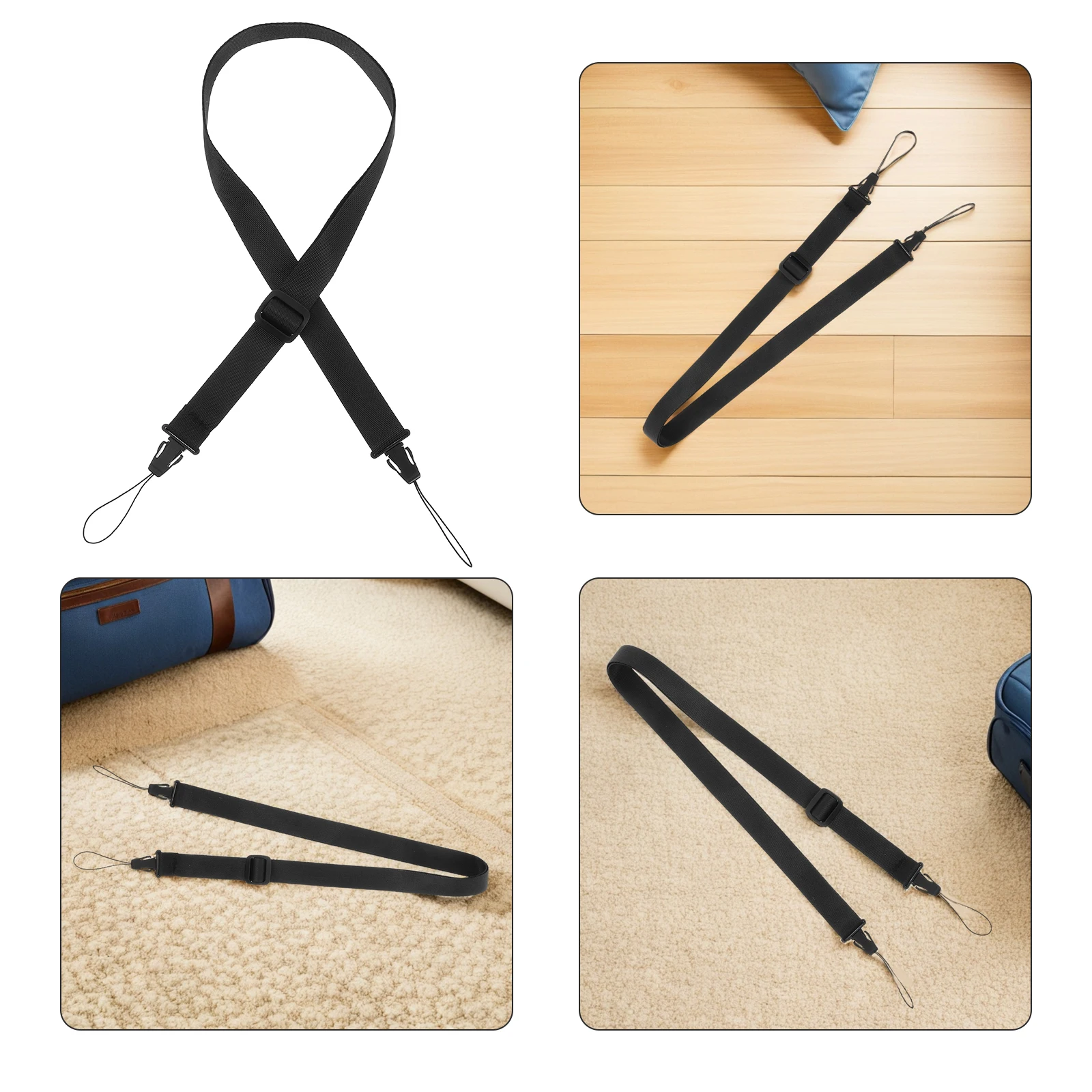 

5 Pcs Camera Chest Strap Lanyard Shoulder Neck Sports Black Elastic Band Hanging Rope Action