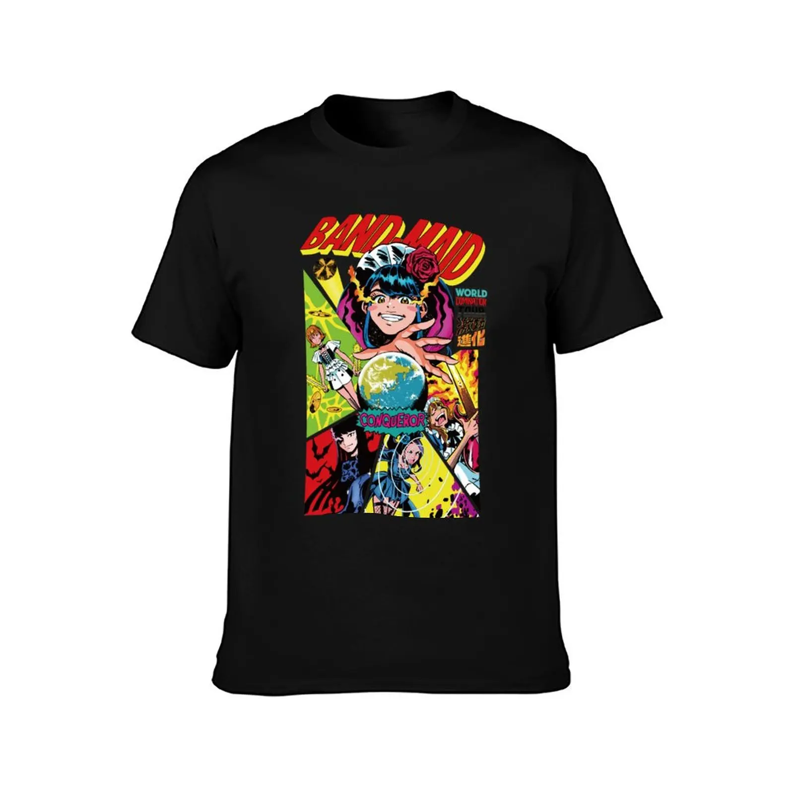 Band-Maid World Domination Gift For Fans T-Shirt Minimalist Casual Short Sleeve Top