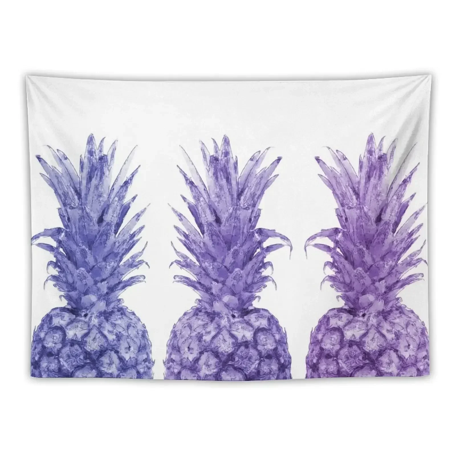 Purple Pineapple Trio Tapestry Room Aesthetic Decor Bedroom Organization And Decoration Aesthetic Room Decor Tapestry