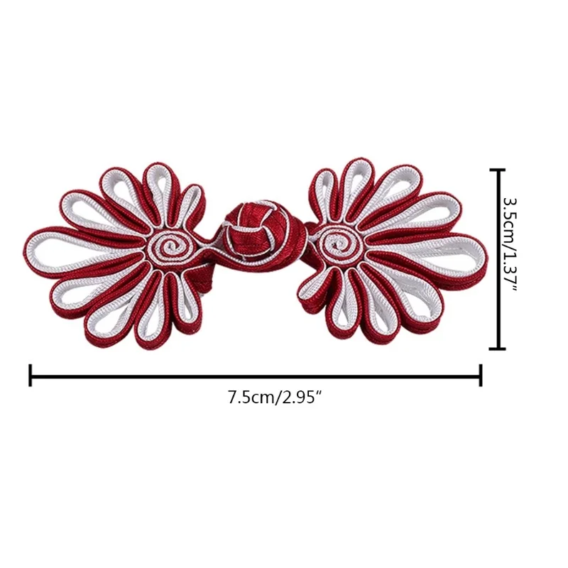 Chinese Cheongsam for FROG Buttons Knot Exquisite Hand-woven Flower Knot for FROG Button Closure Fastener Sewing Accesso
