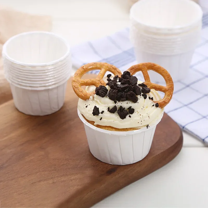 

Large 50pcs Oilproof Cupcake Paper Cup Baking Cup Tray Case Wedding Party Muffin Wrapper Paper Golden Caissettes