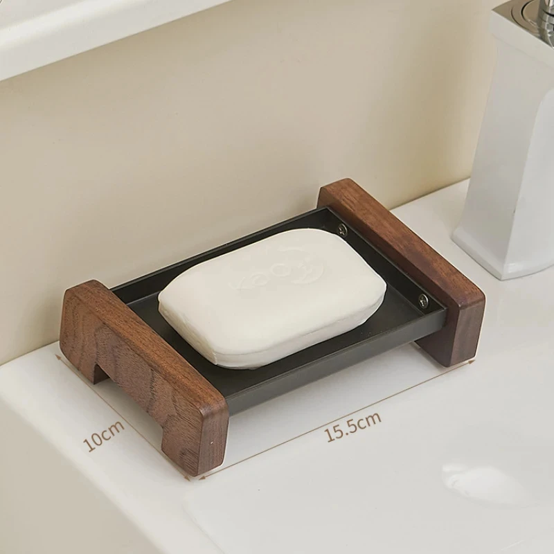 Wood Bathroom kitchen soap box，bathroom accessories，toilet soap storage case drain soap dish holder，Soap Dishes