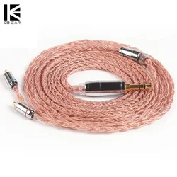 KBEAR 16 Core Copper Earphone Cable MMCX/2PIN/QDC/TFZ Headphone Connector For KS1 KS2 Earbuds Sports Music DJ TRI I3 Headset IEM