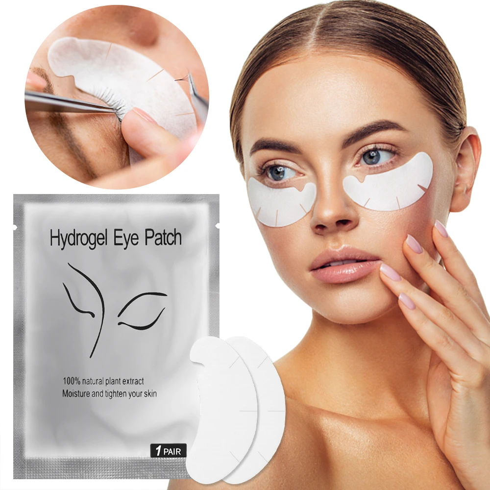 20/50 Pairs Eyelash Pad Gel U-shaped Eye Patch Grafting Under Eyes Paper Sticker Disposable Wraps Eyelash Extension Makeup Tools