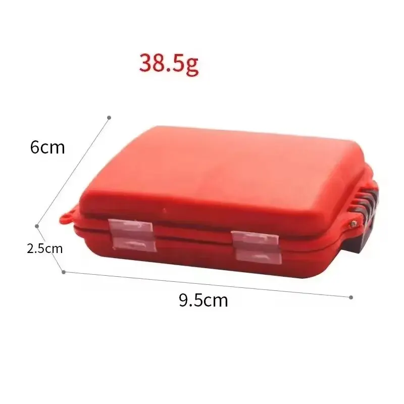 ABS Material Fish Accessories Box 38.5g Bait Box Portable Storage Box OEM and on Stocks 4 Color High Quality