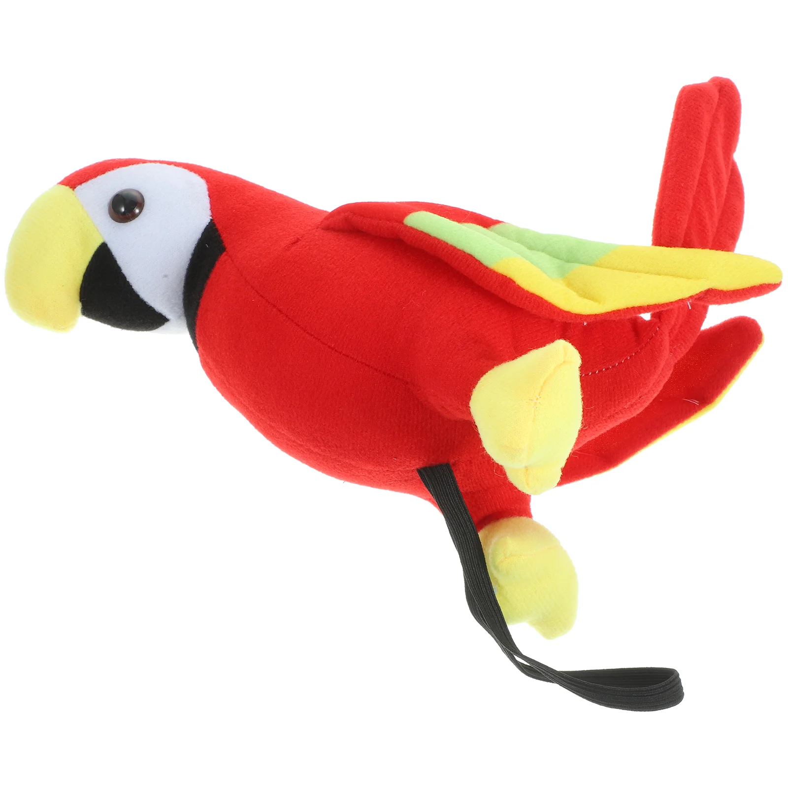 

Pirate Parrot Plush Bird Toy Stuffed on Shoulder Artificial Prop Simulation Ornaments Animal Shirt