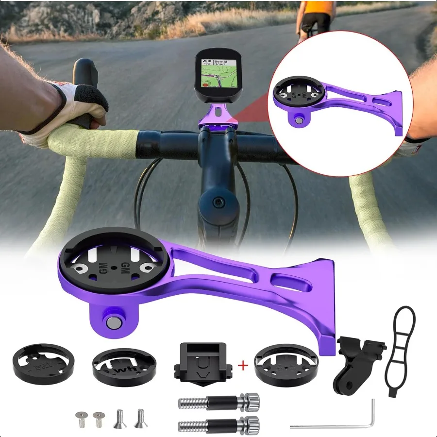 

Out Front Bike Computer Mount Lightweight GPS and Action Camera Compatible Mount for Garmin Wahoo Bryton Cateye Ideal 32mm Hand