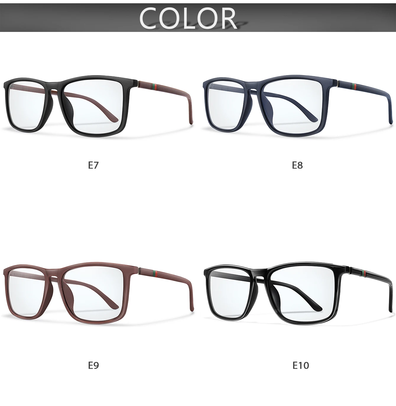 Klassische quadratische photochrome Sonnenbrille mit Etui für Damen und Herren, Outdoor-Sport, Radfahren, Baseball, bequeme Brille mit Box – Detail 3