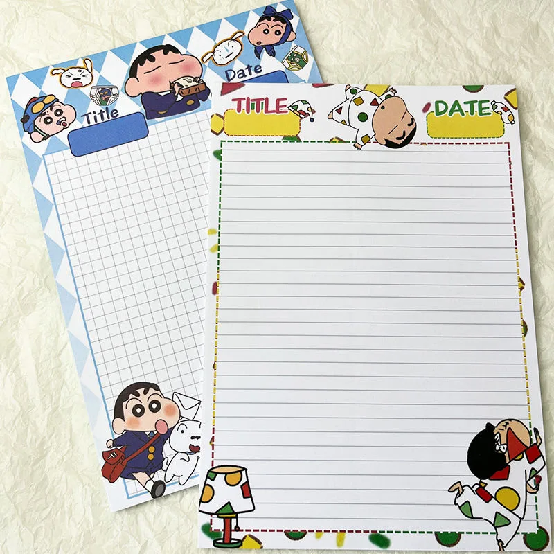 

1PCS B5 Cute Notebook Crayon Shin-chan Sticky Notes Thickened Paper Office School Supplies Gift Kawaii