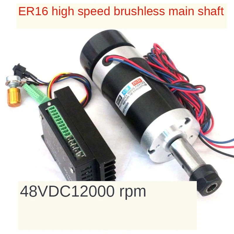 PCB brushless spindle motor WS55-220 with dedicated controller with ER16 engraving machine DIY dedicated