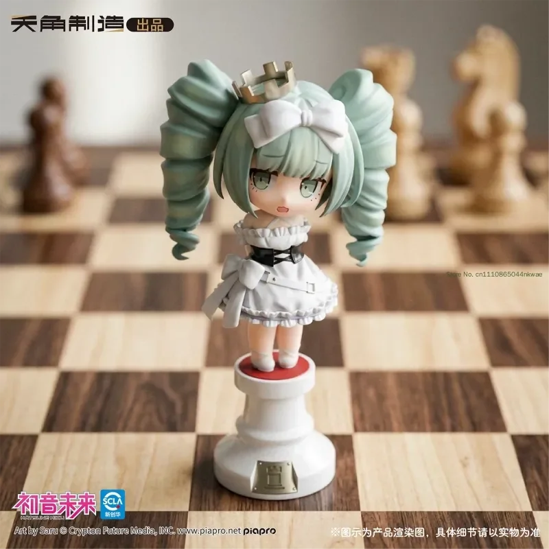 Genuine Hatsune Miku International Chess Series Blind Box Mini Black White Chess Anime Figure Model Desktop Decoration Girl Gift view 5