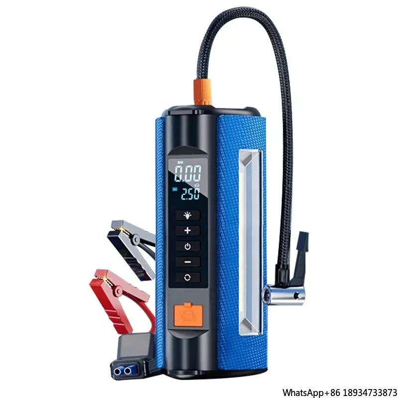 2023 New Design Car Battery Jump Starter Portable Tire Inflator Air Compressor 12v