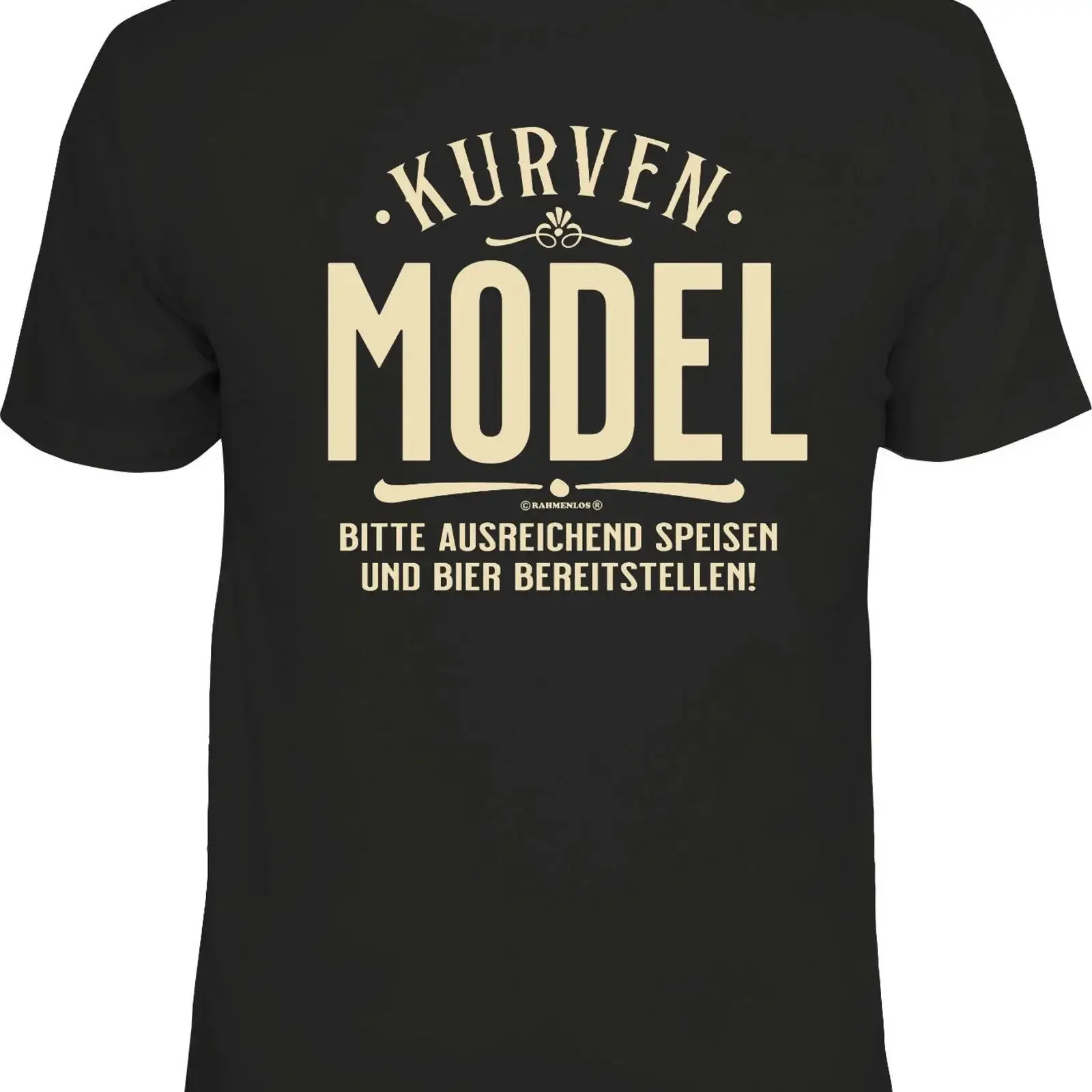 T Shirt Kurven Model Bitte ausreichend Speisen und Bier bereitstellen S XXXXL vintage Washed Top For Everyday Wear Versatile