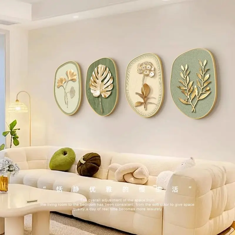 Living room decorative painting combination fresh background wall hanging painting bedroom bedside mural