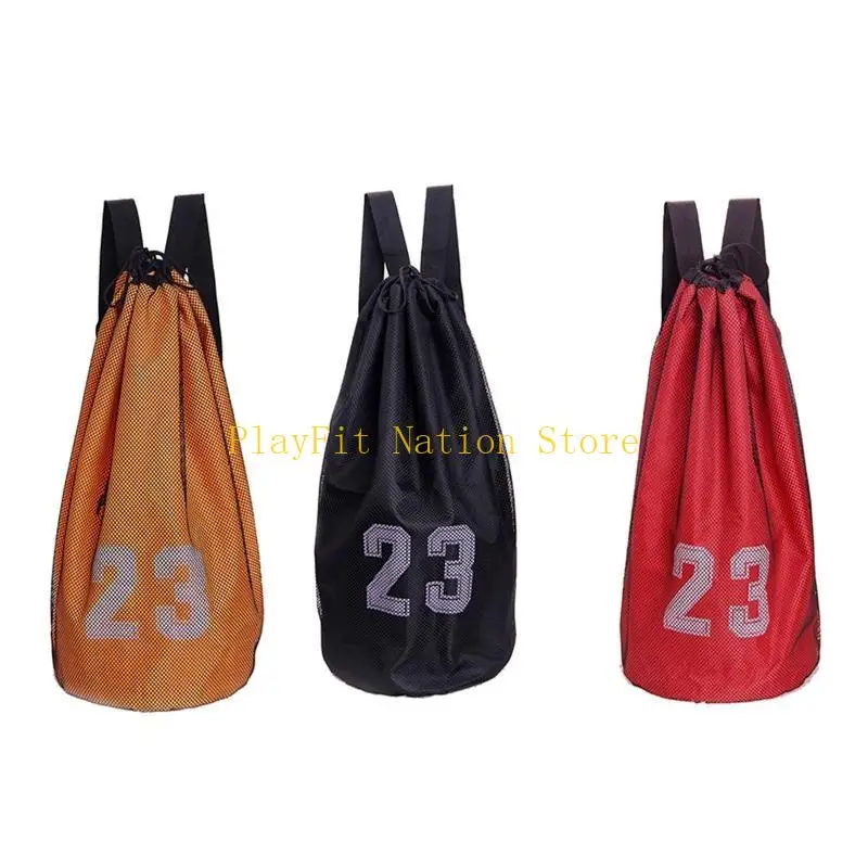 242F Bóng rổ Bóng rổ vai Backpack Outdoor Sport Fitness Volley Bóng đá Huấn luyện Bóng đá Túi lưu trữ Draw