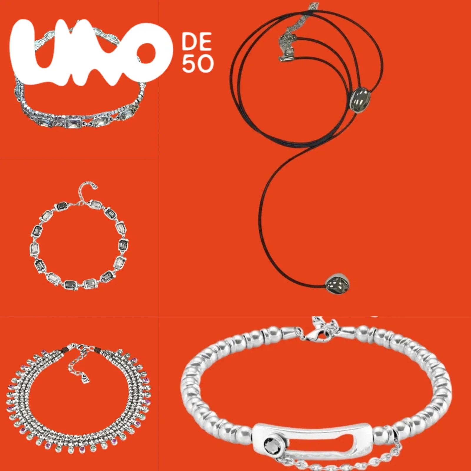 

2025 Fashion UNOde50 Necklace 24K Gold/Silver Elegant Gift Cheap Shipping