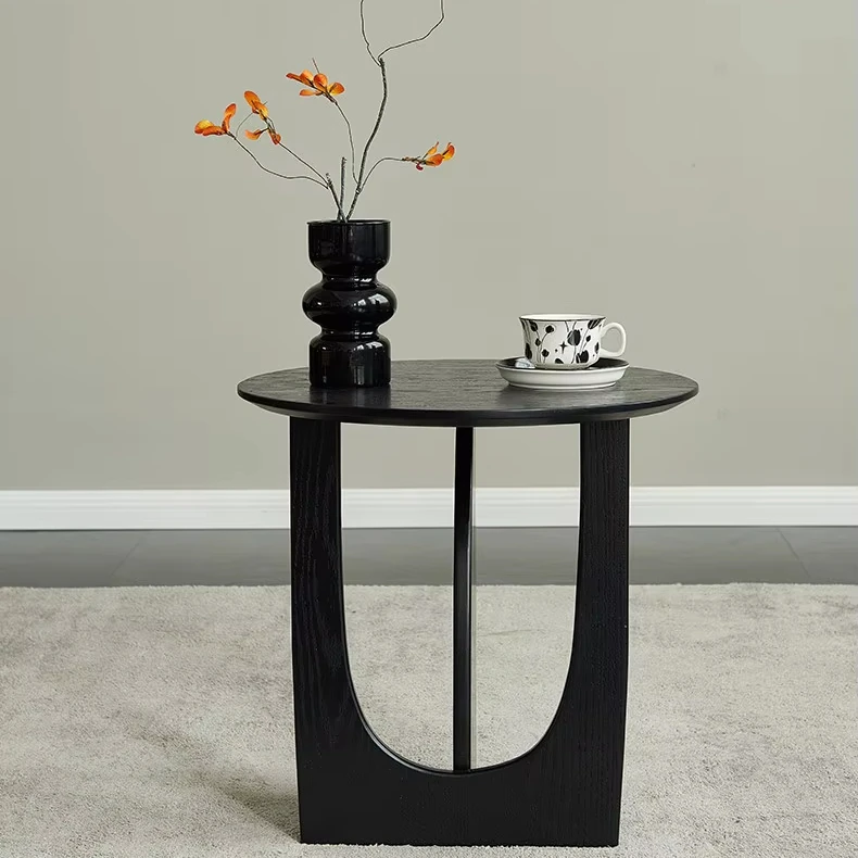 

Solid Wood High-end Living Room, Small Table Next to Bedroom, Bedside Coffee Table, Small Round Table, Balcony Table
