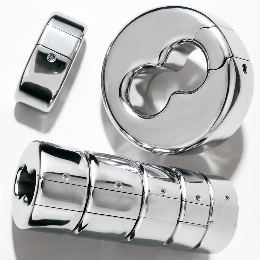ORALSX Stainless Steel Ball Ring Stretcher Heavy Penis Ring Cock Weighted Exercise Scrotum Pendant Male Bondage Sex Toys Adult