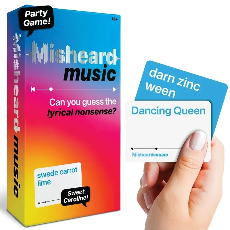 

A fun music guessing game suitable for adults and teenagers, and a fun card game suitable for karaoke and family gatherings.